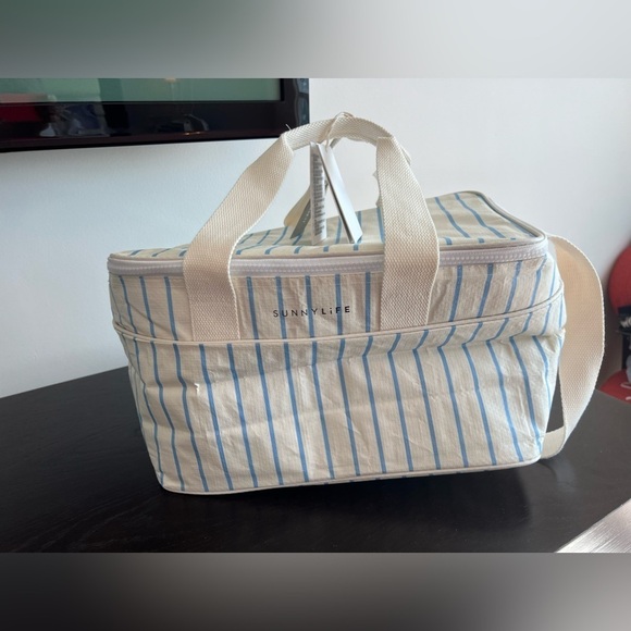 J.Crew Sunnylife Striped Cooler Bag - Picture 1 of 16